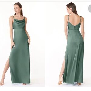 Azazie Green Dress